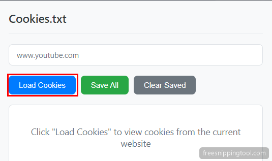 Load cookies